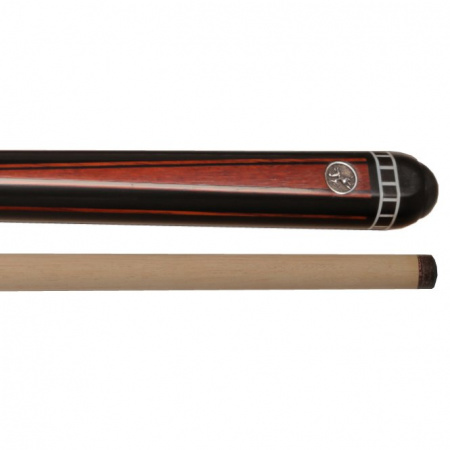 Кий для русского бильярда мастера Варламова (черный граб, падук, граб), 3/4
