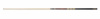Бильярдный кий для русской пирамиды мастера Поповского двухсоставной, запил - Ромб+Корона (эбен, кокоболо, граб)